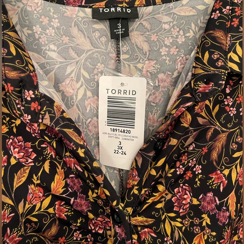 Torrid, wide leg jumpsuit